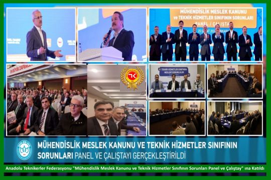 Mühendislik Meslek Kanunu ve Teknik Hizmetler Sınıfının Sorunları Panel ve Çalıştayı